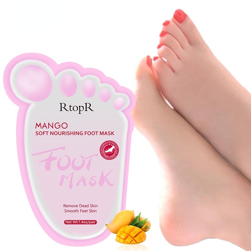 1 Cặp Mặt Nạ Chân Tẩy Tế Bào Chết Chiết Xuất Xoài Dưỡng Ẩm Làm Trắng Da Chân