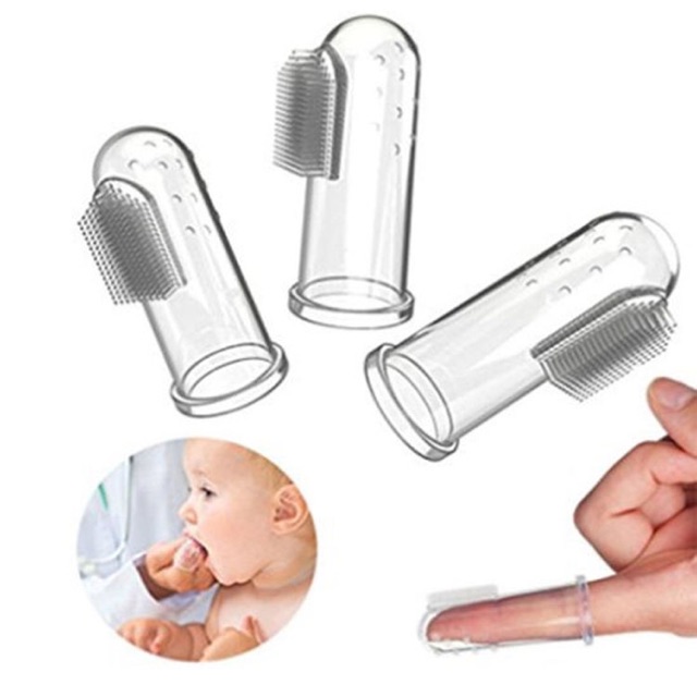 Tưa lưỡi silicon vệ sinh miệng cho bé