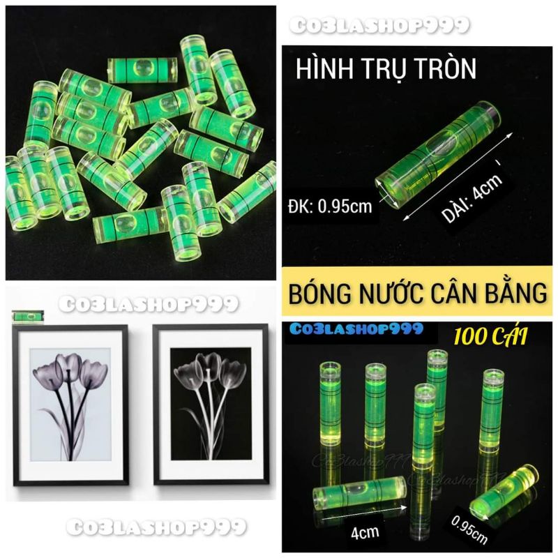 Sỉ 100 bóng nước SIZE MINI cân bằng tranh, kệ, hình trụ tròn