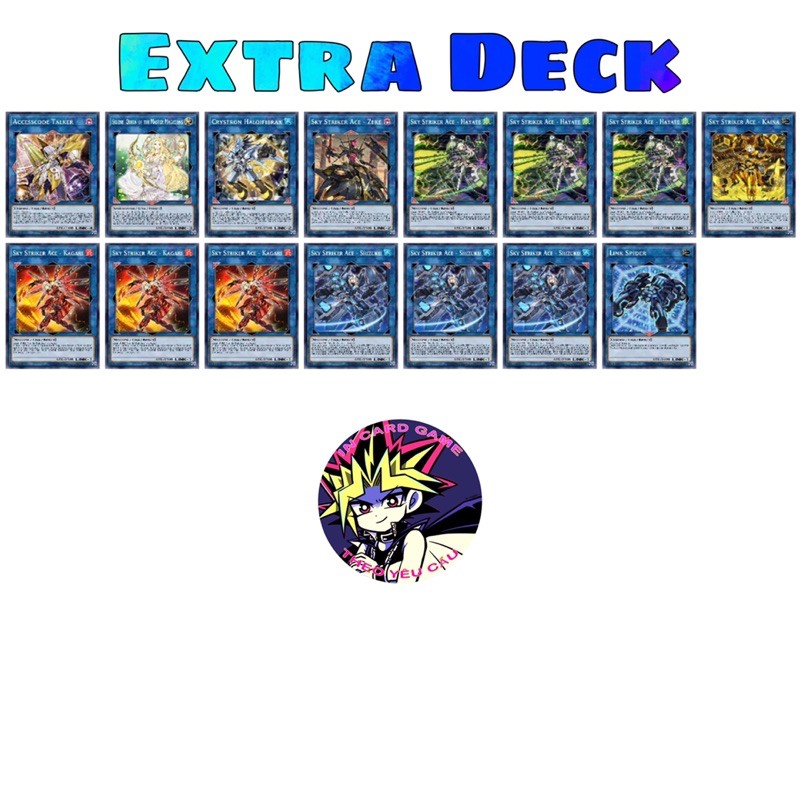 BÀI IN YUGIOH ] DECK SKY STRIKER 55 LÁ