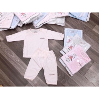 Combo 50 bộ dài tay Noubaby, cài vai