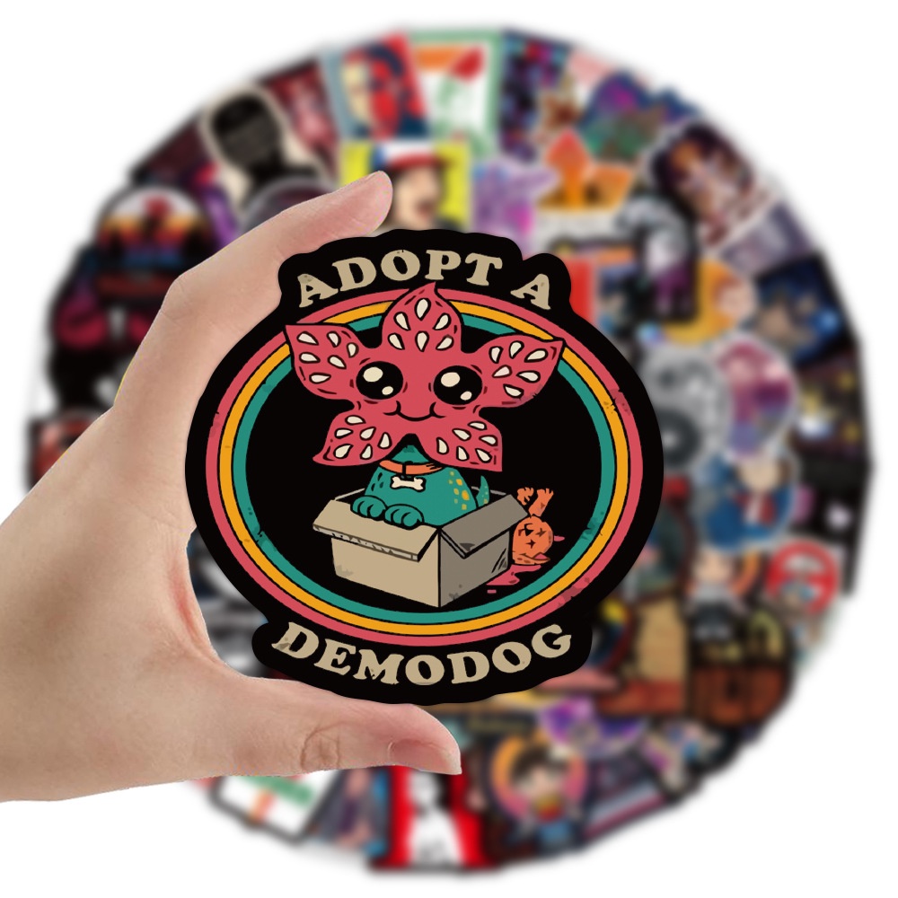 Set 200/150/100/50 Nhãn Dán Graffiti Stranger Things 4 TV Show Trang Trí Đa Năng