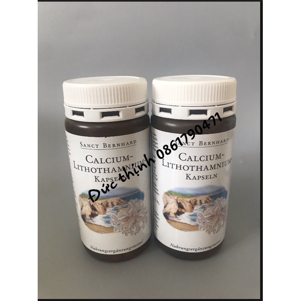 Viên Uống Calcium tảo biển đỏ Sanct Bernhard - Calcium Lithothamnium - 120 viên