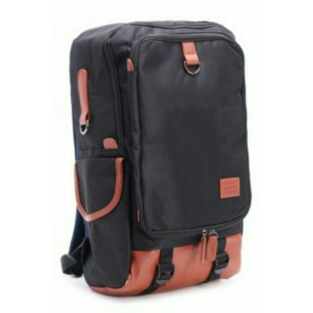 Balo nam laptop cá tính 2 quai nắp hôp thời trang Unisex -ba lô Haras BLTL073637