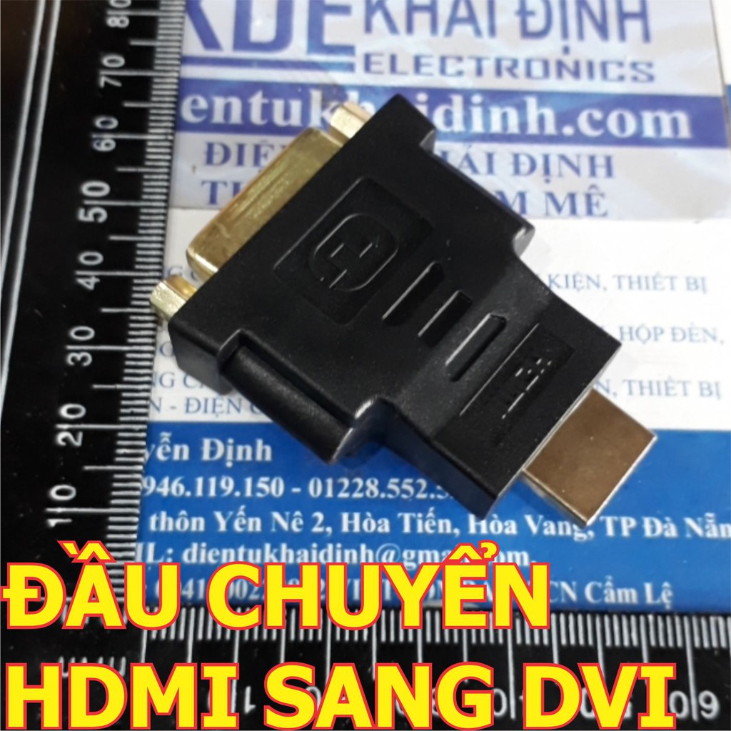 ĐẦU CHUYỂN HDMI SANG DVI hoặc ngược lại FULL HD 1080P KDE0373