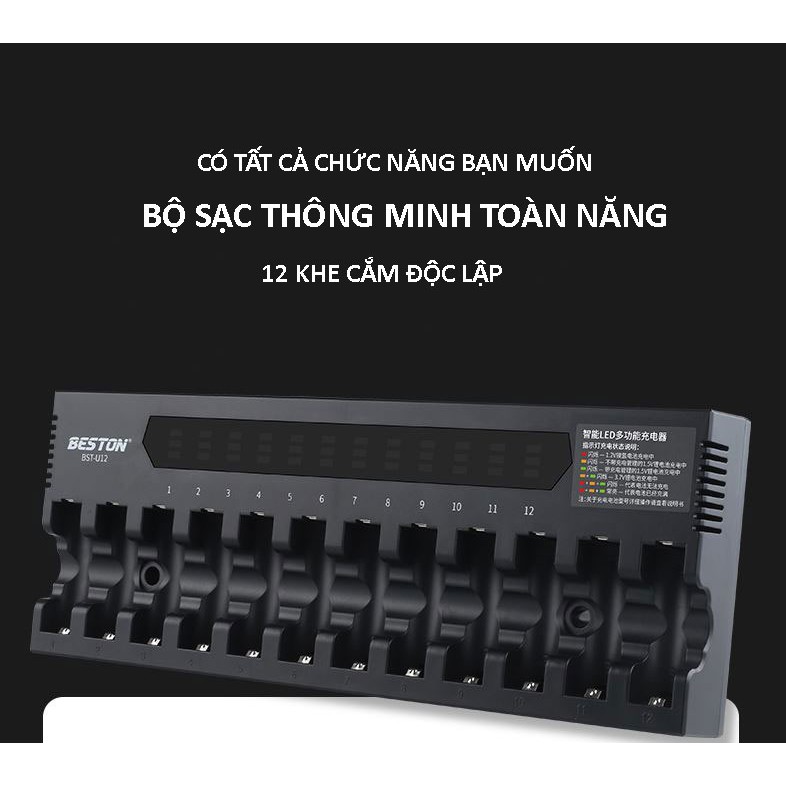 Bộ sạc thông minh đa năng BST-U12 Beston