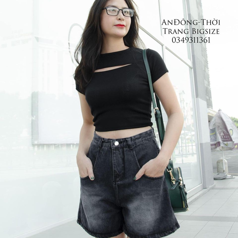 Quần Short Jean Nữ Có Bigsize 60kg-80kg (JN)