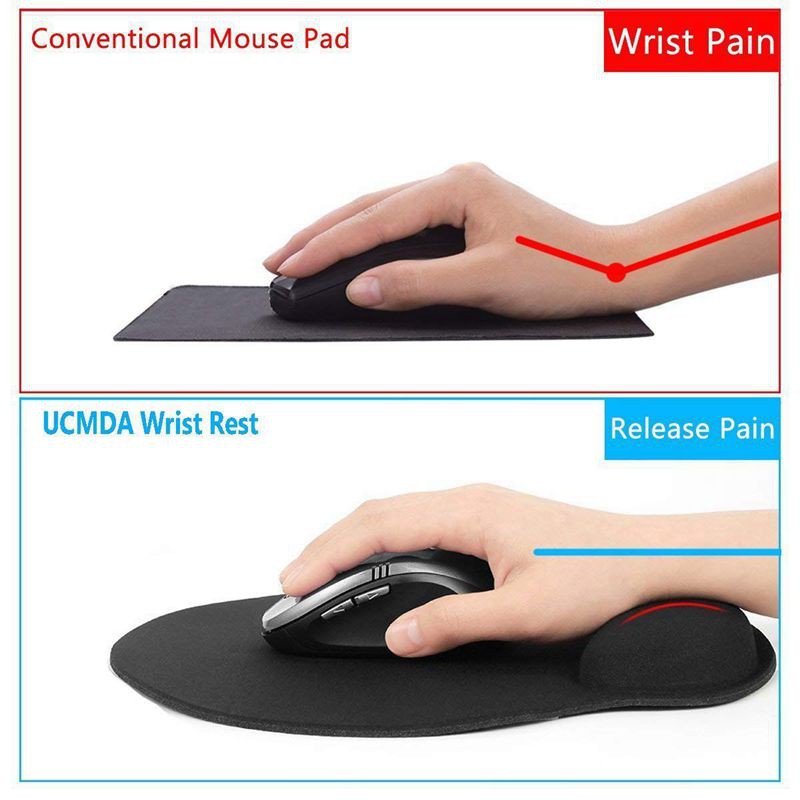 Miếng lót chuột có đệm đỡ cổ tay và miếng đệm đánh bàn phím thiết kế tiện lợi #4