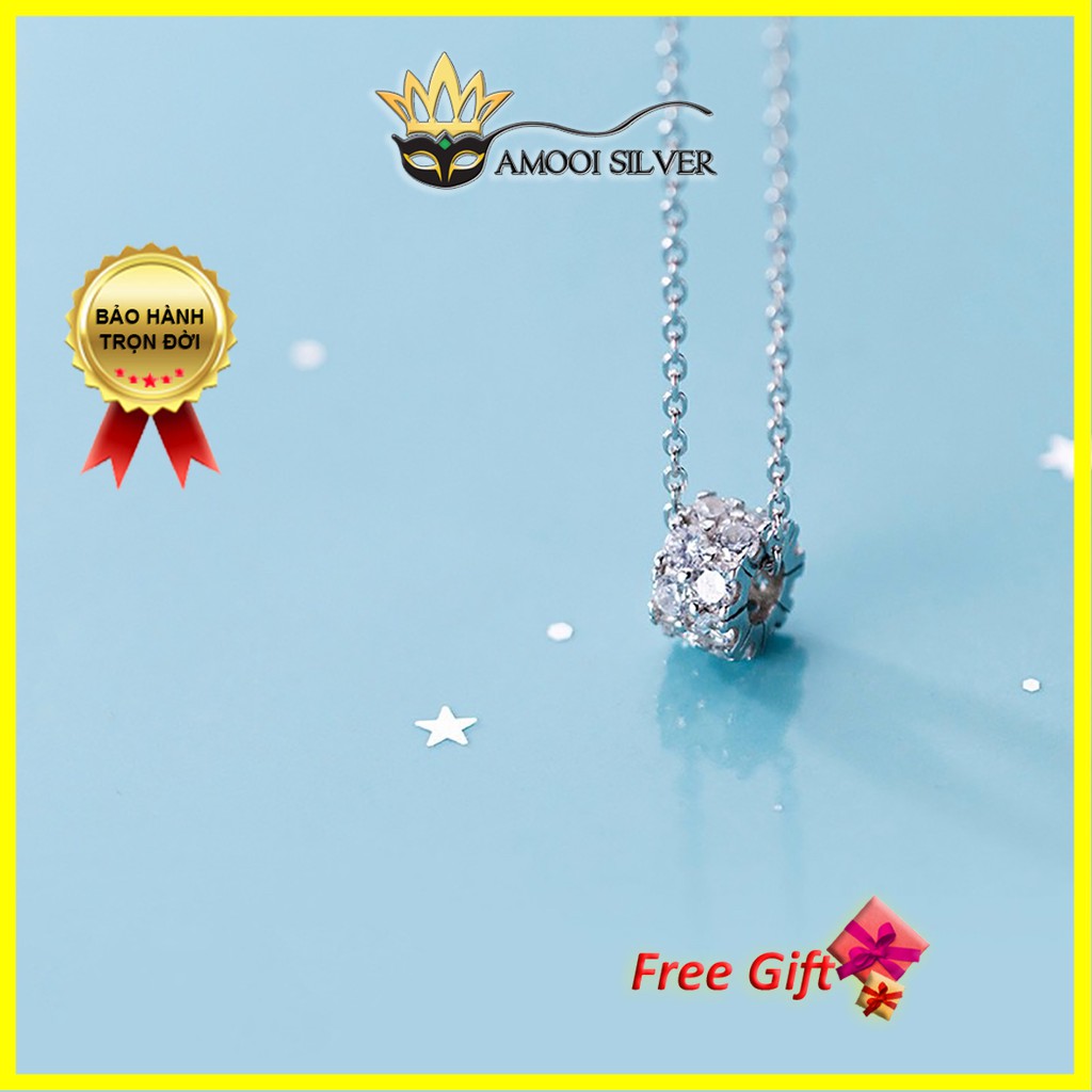 Dây chuyền bạc S925 galaxy trụ - Amooi Silver AD126