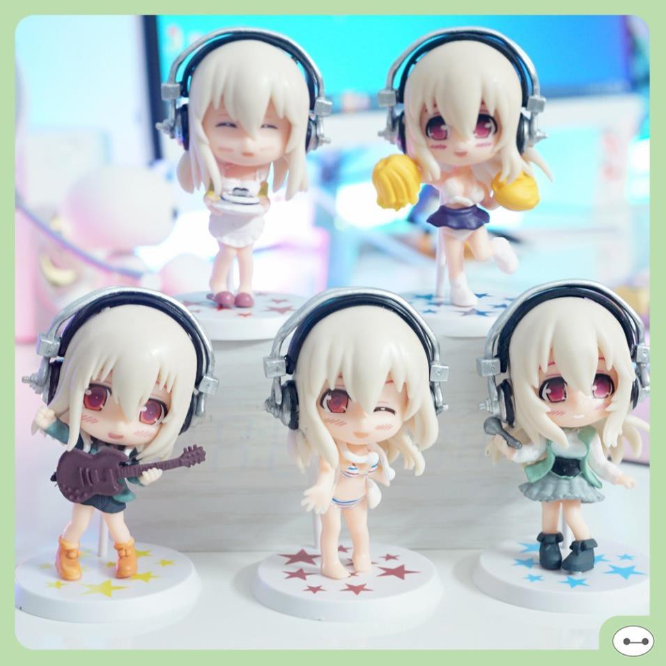 SET 5 MÔ HÌNH SUPER SONICO KUTE 9CM