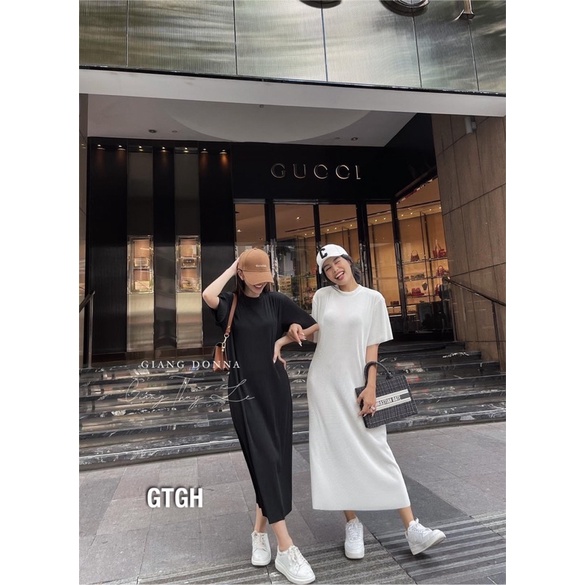 VÁY XUÔNG TĂM BÉ CHẤT ĐẸP TAY CỘC FROM BASIC MS21037