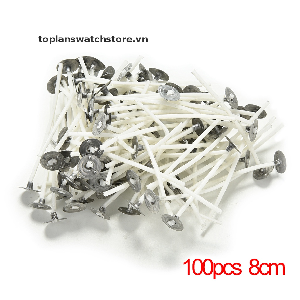 Set 100 Dây Tim Cotton 8 / 10 / 12 / 15 / 20Cm Làm Nến