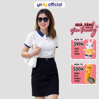 Chân váy YODY ôm kaki ngang đùi trẻ trung cá tính mềm mại co dãn CJN4062