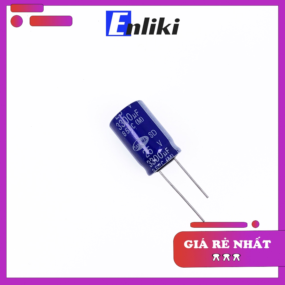 Tụ Hóa 3300uF 25V SAMWHA 16x25mm