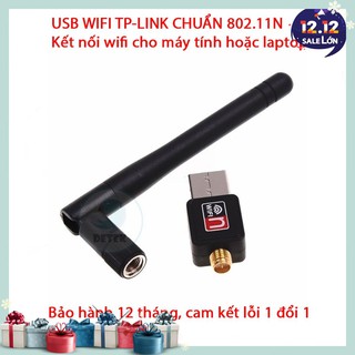 USB WIFI TP-LINK CHUẨN 802.11N - Thiết bị kết nối wifi không dây cho máy tính, laptop - Bảo hành 12 tháng - Lỗi 1 đổi 1