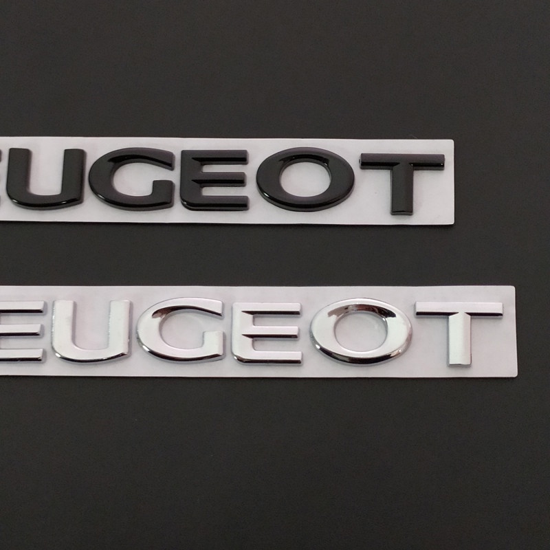 Logo Kim Loại Trang Trí Đuôi Xe Hơi Peugeot 206 307 308 3008 207 208 407 508 2008 5008 107 106 205 4008