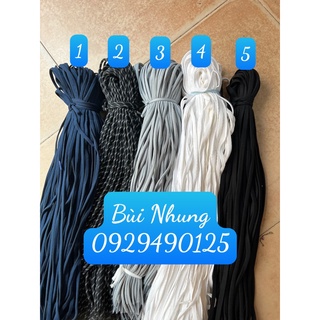 10c Dây Dù Tròn, Trơn Cotton Dùng Để Luồn Dây Quần Áo