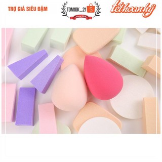 Gói bông mút trang điểm tán kem nền cao cấp Keli 9 bông, 13 bông