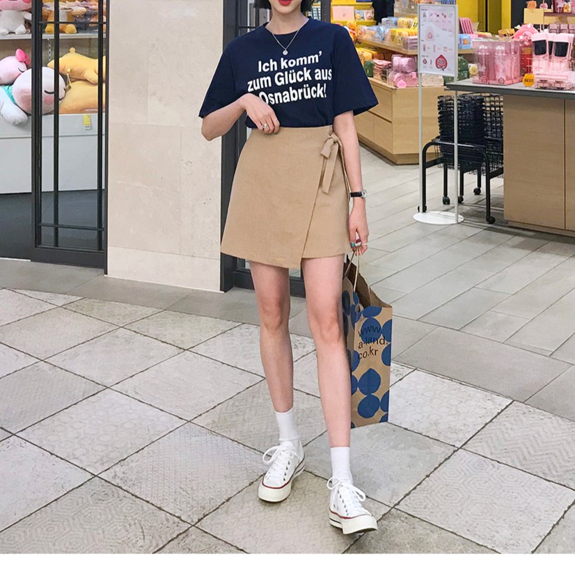 Chân Váy Ulzzang Vải Linen