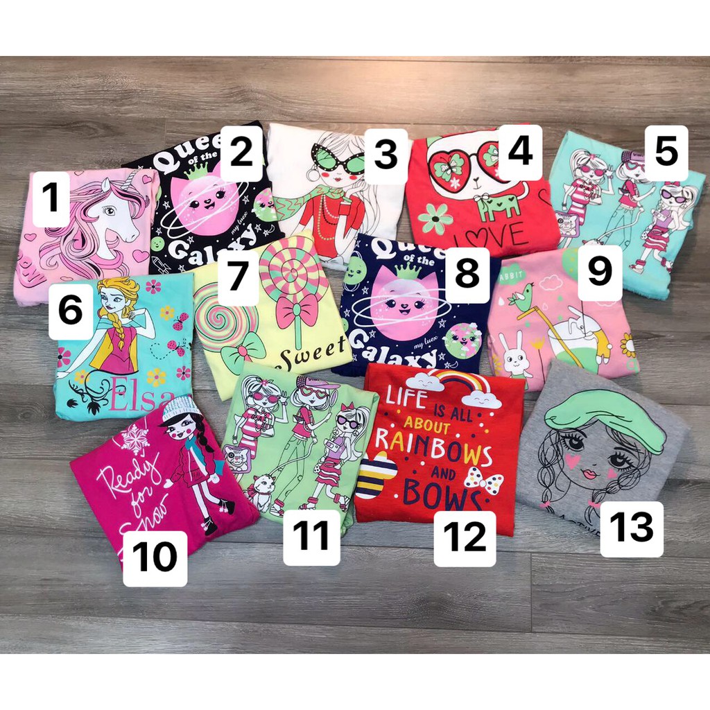 SIZE 20-38kg: Áo phông đuôi cá cực kute cho bé gái - APDCD