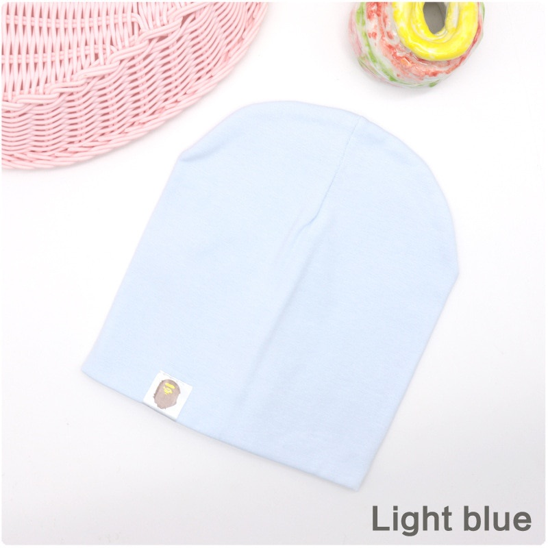 Mũ Cotton Trùm Đầu Màu Trơn Giữ Ấm Mùa Xuân Thu Phong Cách Hip Hop Đường Phố Mới Cho Bé Trai Và Gái