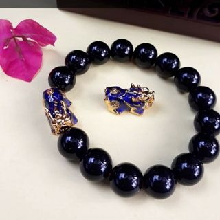 Vòng tay mix tỳ hưu đổi màu