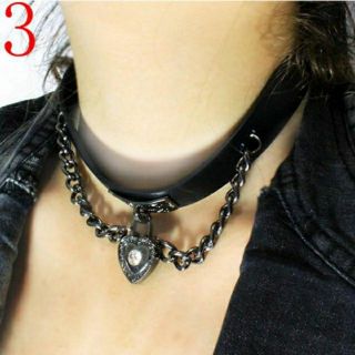 Vòng chocker da pu nhiều mẫu gothic