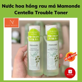 Nước hoa hồng, dưỡng ẩm, làm dịu da và ngăn ngừa mụn, Mamonde Centella Trouble Toner 150ml