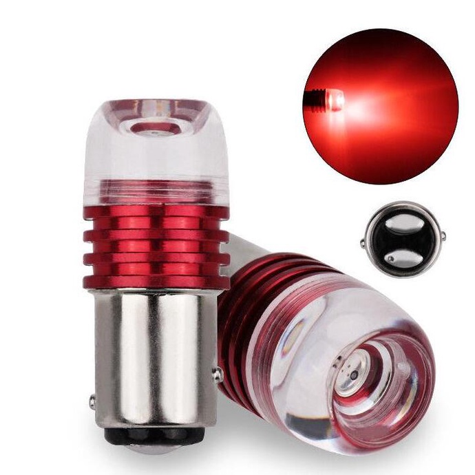 1 Đèn LED Đuôi Xe Máy 1157 Nhấp Nháy Đỏ dc12v Siêu Sáng