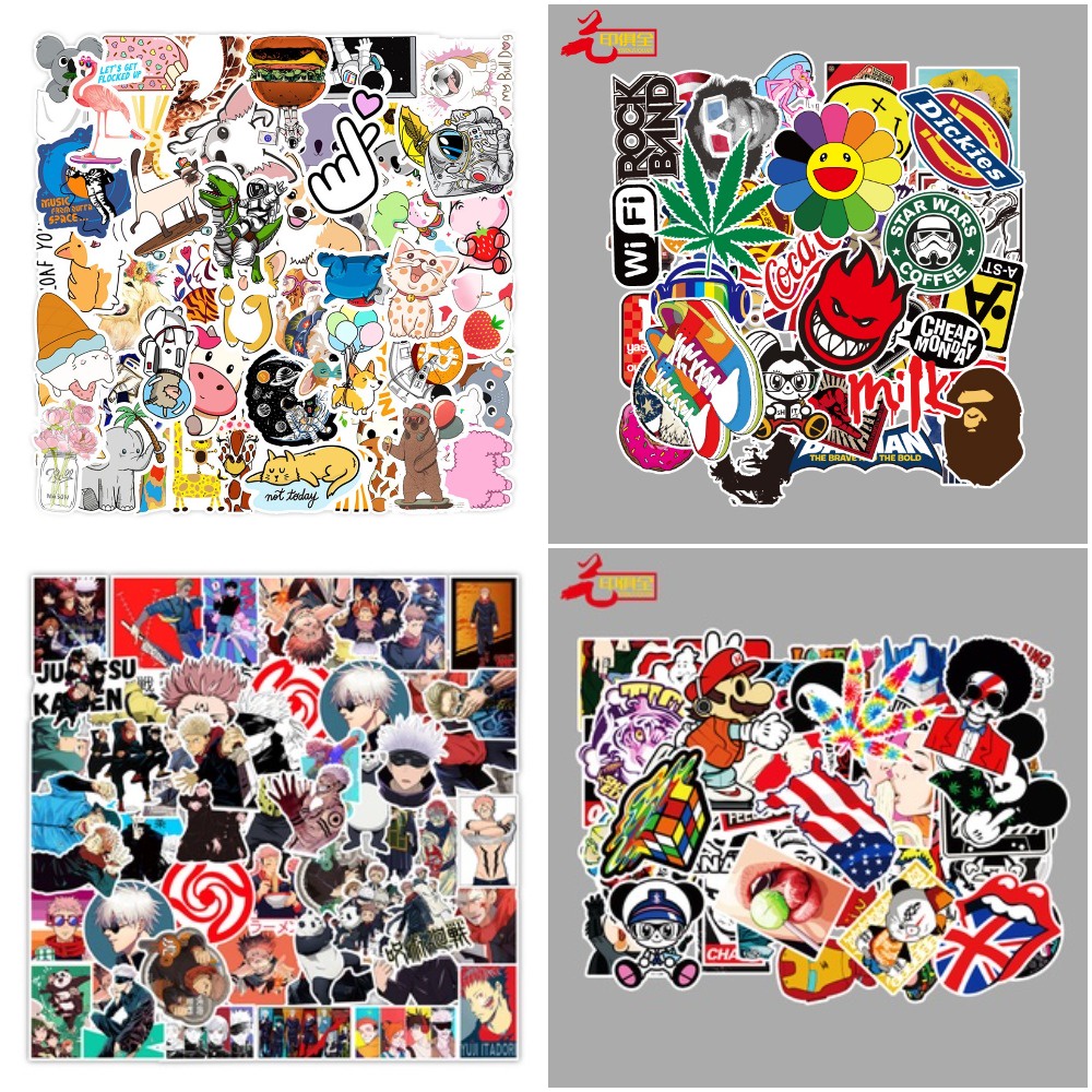 Sticker trang trí laptop, xe hơi nhiều mẫu mã lựa chọn