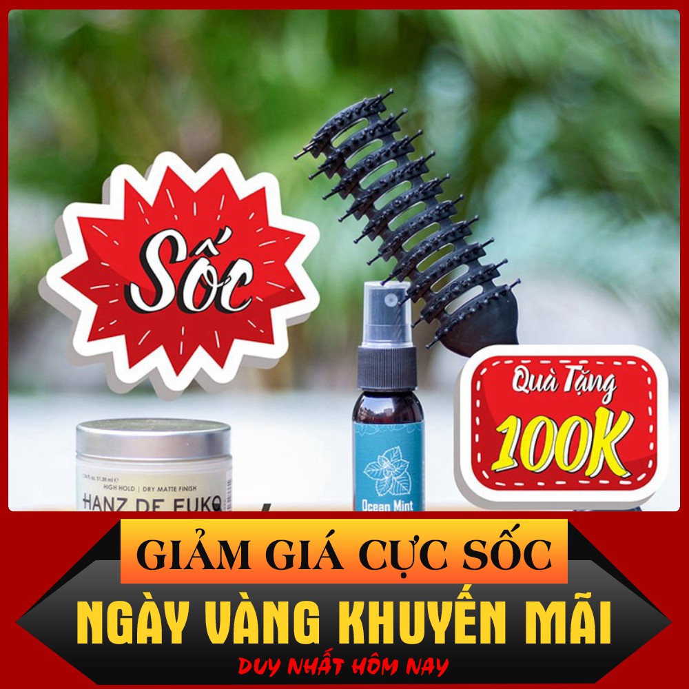 XẢ HÀNG  Sáp vuốt tóc nam Hanz De Fuko Quicksand 2019 của Mỹ 51.38ML - 1.74 FL.OZ + Tặng lược Chaoba & Ocean Mint 30ml $