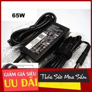 Sạc Laptop Dell 19.5V - 3.34A - 65W chân kim to Chất lượng cao - Nhập Khẩu - Tặng kèm dây nguồn