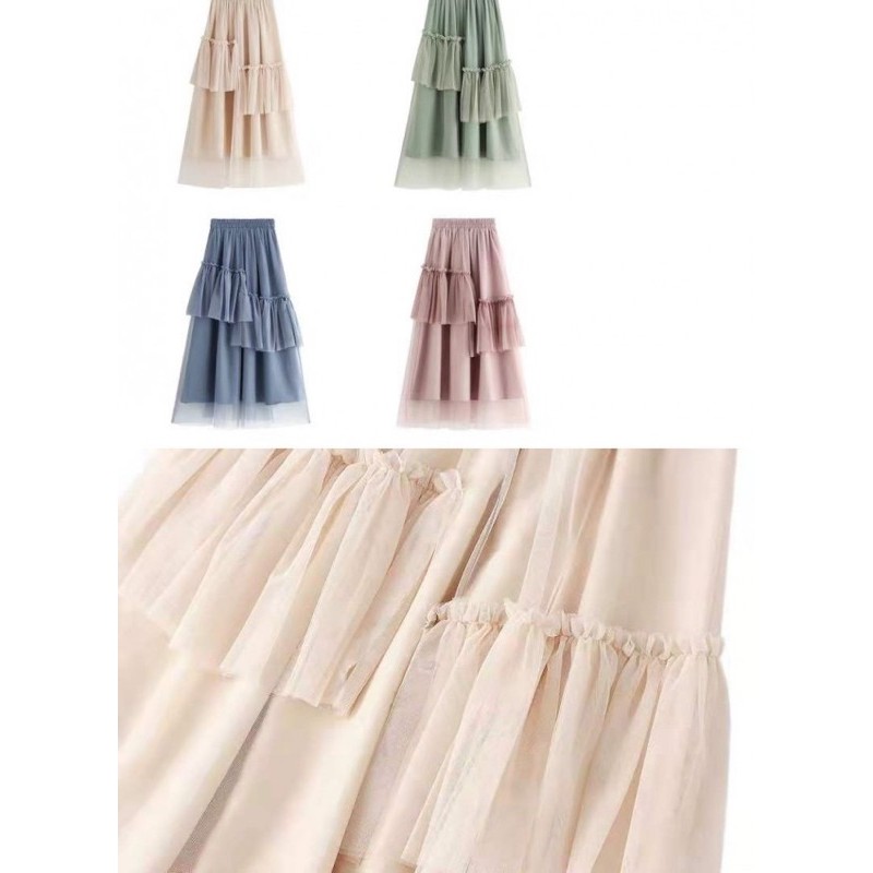Chân váy lưới tutu mẫu mới đấp bèo thân váy