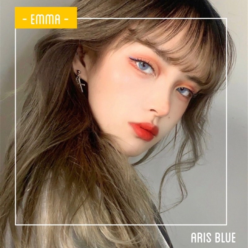 🌸 Kính Áp Tròng không ION cho mắt nhạy cảm Aris blue / Emma Super Mini Contact Lens 🌸