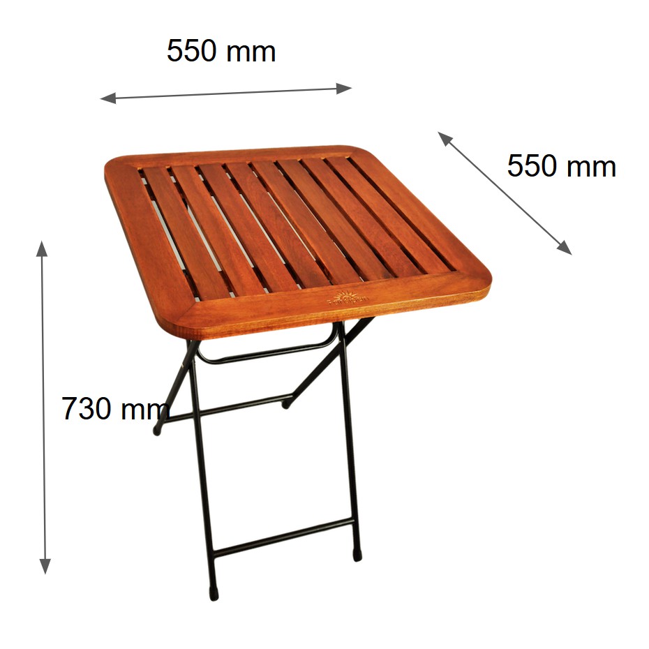 Bộ bàn ghế cafe Patio ( 1 bàn vuông 55cm + 4 ghế )