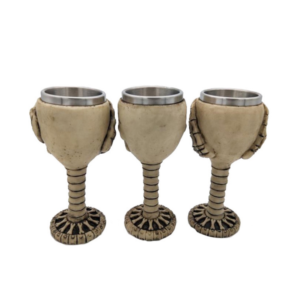 1 Cái Sáng Tạo Hình Đầu Lâu Whisky Tequila Bia Cốc Thép Không Gỉ 3d Uống Nhựa Đầu Lâu Cốc Đảng Rượu Uống cốc Quà Tặng Halloween Flowerdance
