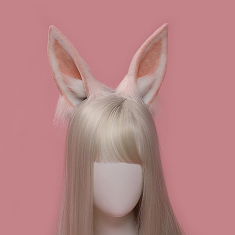 Băng Đô Tai Thỏ Lông Xù Đáng Yêu Dành Cho Bé Gái