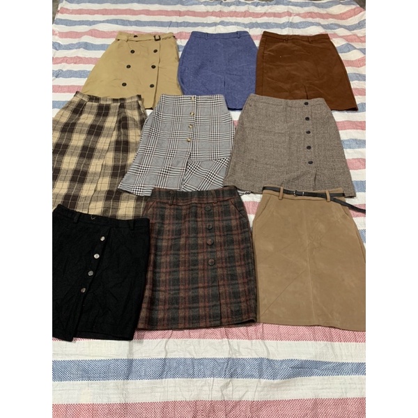 Chân Váy dạ-kẻ