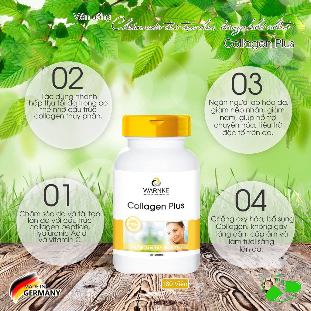 VIÊN UỐNG COLLAGEN PLUS WARNKE NỘI ĐỊA ĐỨC