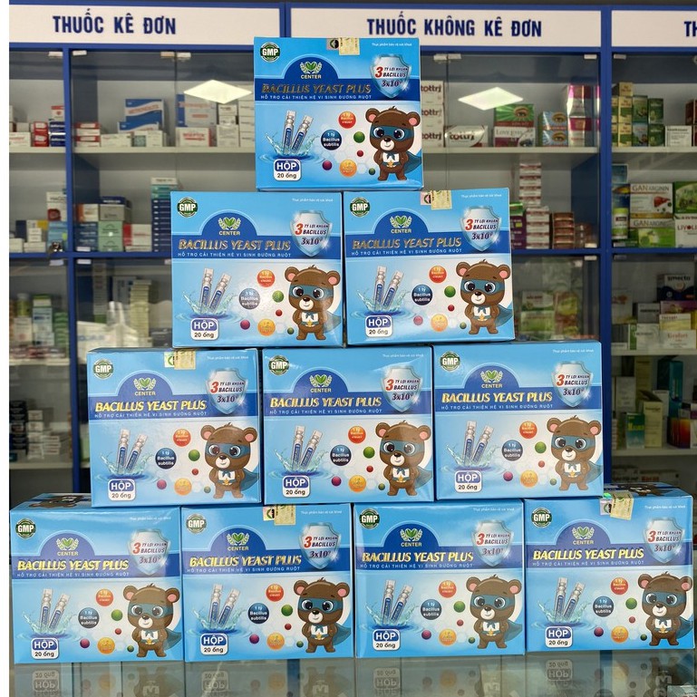 Bacillus Yeast Plus Center – Hỗ trợ cải thiện hệ vi sinh đường ruột, giúp bé hấp thu tốt, bổ sung lợi khuẩn