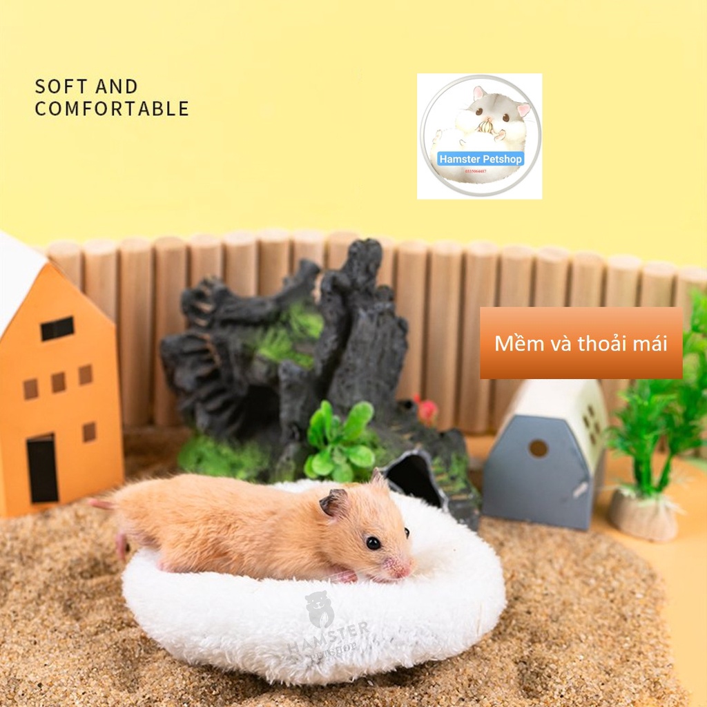 Đệm Ngủ Bông Mềm Ấm Cho Hamster , Nhím , Sóc