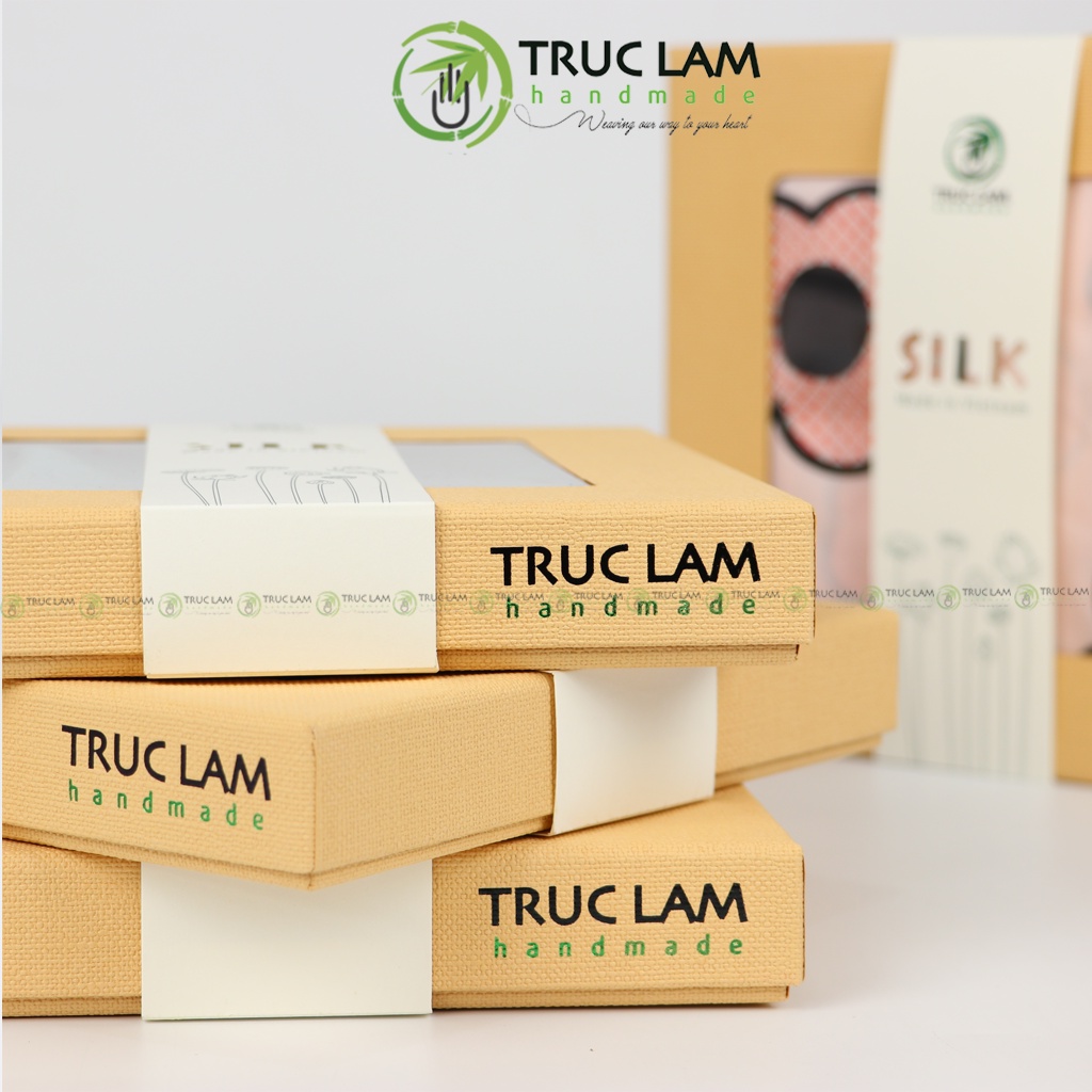 Khăn Lụa Vuông Choàng Cổ Thời Trang Nữ Cao Cấp Họa Tiết Hoa 70x70 cm Trúc Lâm Handmade