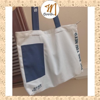 M Booth -  Túi Tote Dáng Thể Thao Quai Xách In Start Unisex A008
