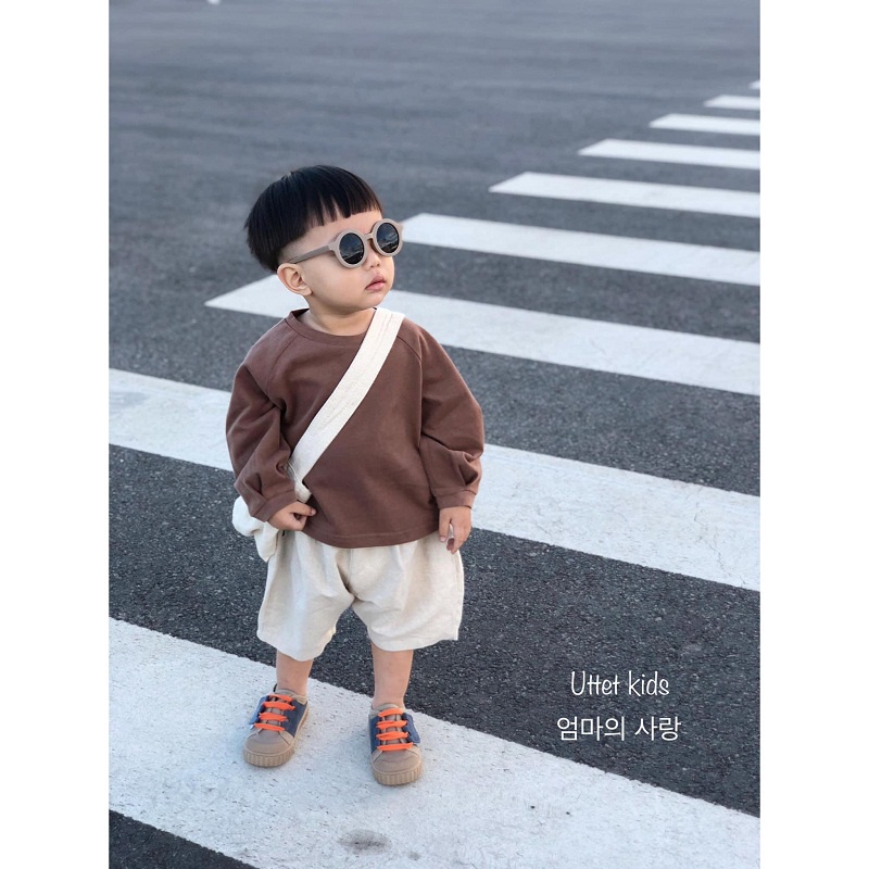 ÁO THUN TAY DÀI HÀN QUỐC 1037 RẤT ĐẸP DÀNH CHO MẤY BẠN TỪ 1 ĐẾN 5 TUỔI SIZE 80 ĐẾN 120