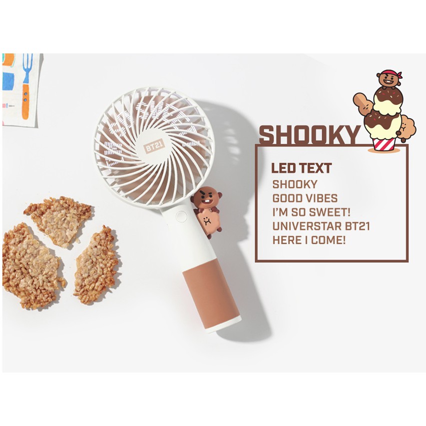 (Có sẵn/freeship xtra) Handy fan BT21 Ver 3 Quạt mini cầm tay | BigBuy360 - bigbuy360.vn