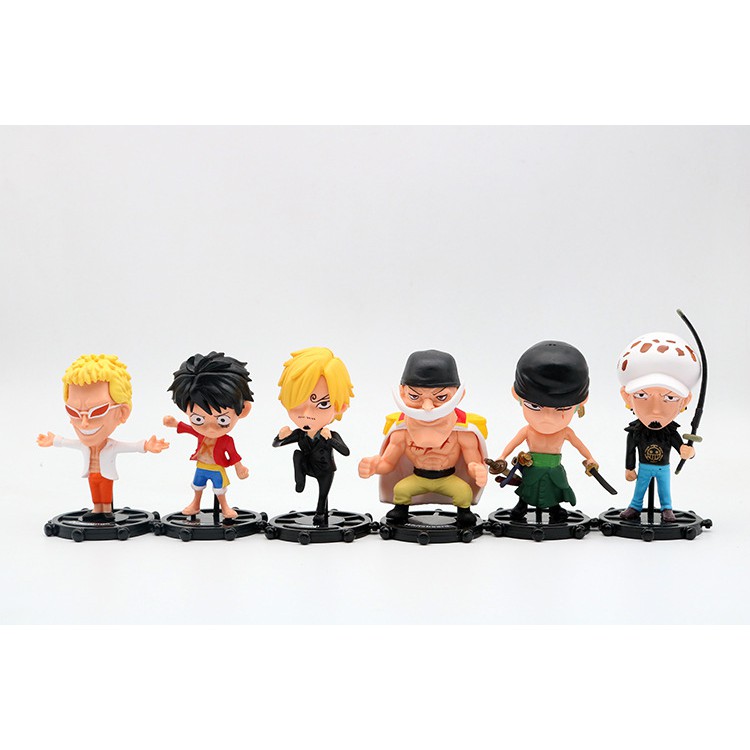 Combo 5 Mô hình onepiece Râu Trắng Luffy ZoZo LAW - Thất vũ hải