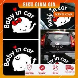 Decal trang trí ô tô baby in car giúp cảnh báo và trang trí xe oto - Shop KingCar