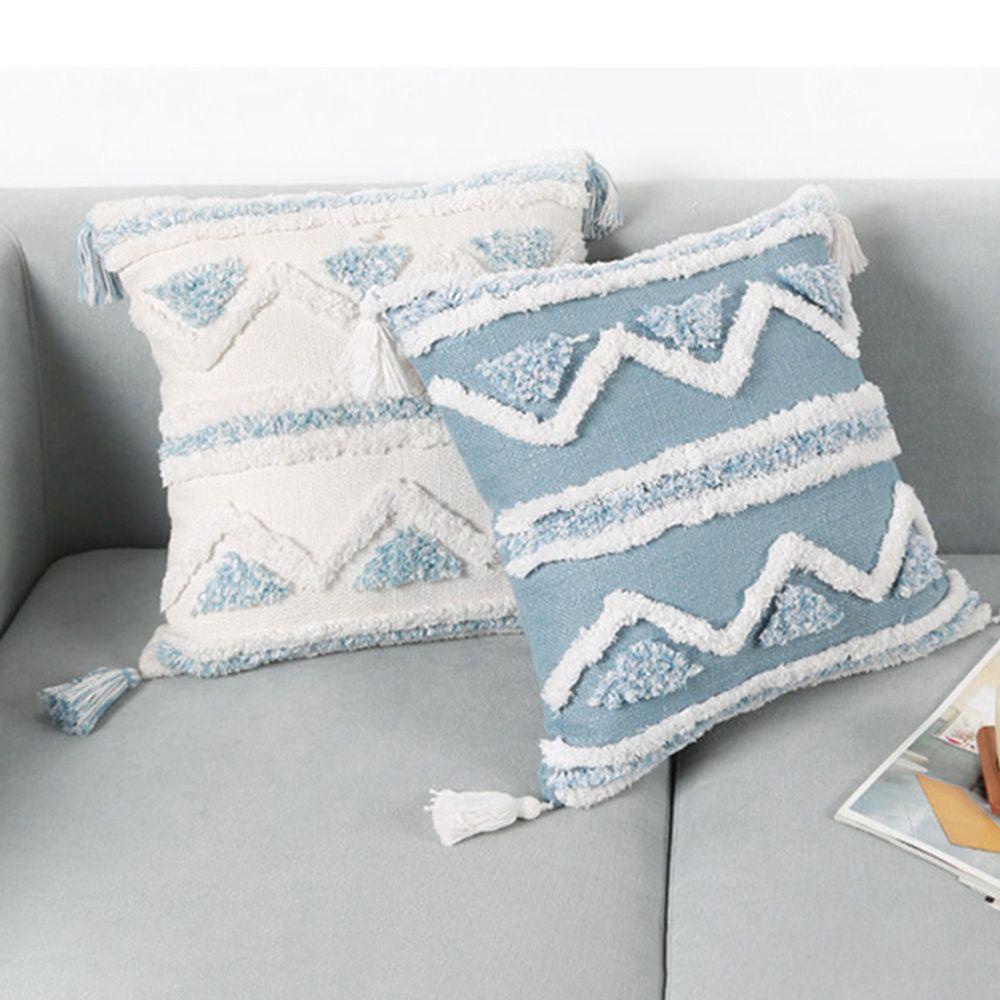 Vỏ Gối Thêu Họa Tiết Hình Học 3 Kiểu Khác Nhau WMES15H Cho Phòng Khách Ốp
