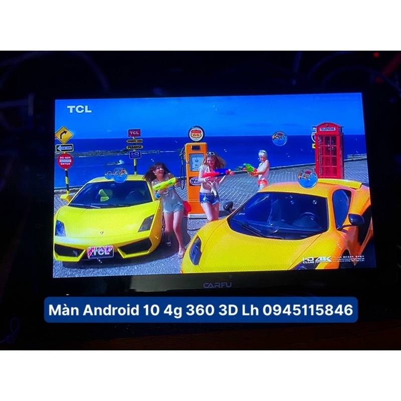Màn Carfu 9” Android Cam 360 3D lắp chung cho xe ô tô