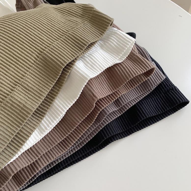 Áo lót nữ ❤️ Áo Bra Nữ Dây Vai Chéo Gân Tăm Có Mút Ngực Phong cách Trẻ Trung Hiện Đại 9030